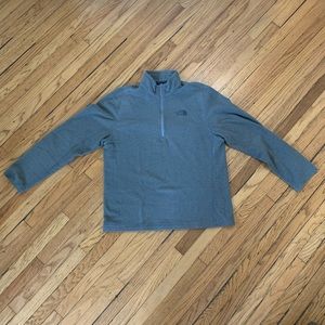 Size M The North Face Gray Fleece Quarter-Zip